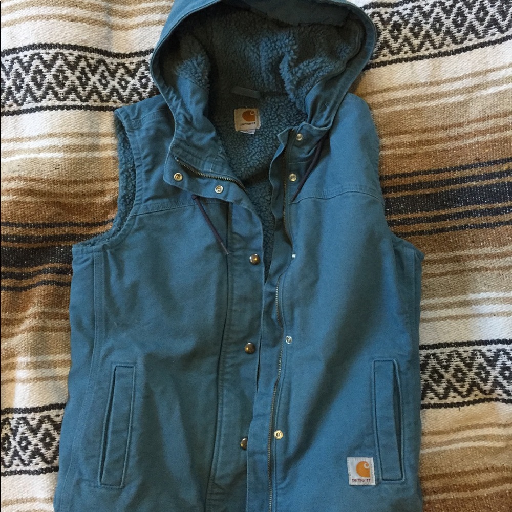 CARHARTT Sherpa Lined Vest w Hood